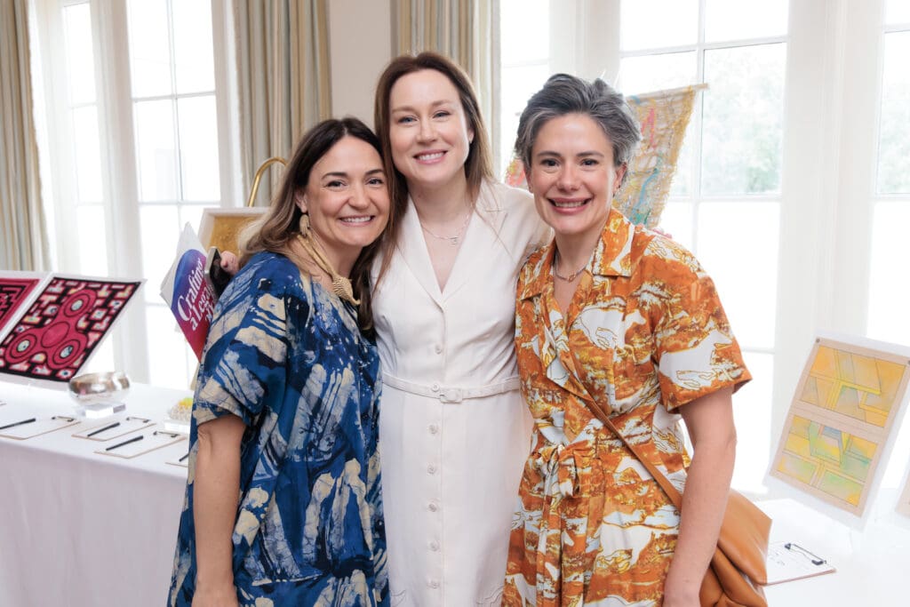 Melissa McDonnell Lujan, honoree Mara Calderon, Hannah Siegel-Gardner at Crafting a Legacy 2025 Spring Luncheon. (Photo by Katy Anderson)