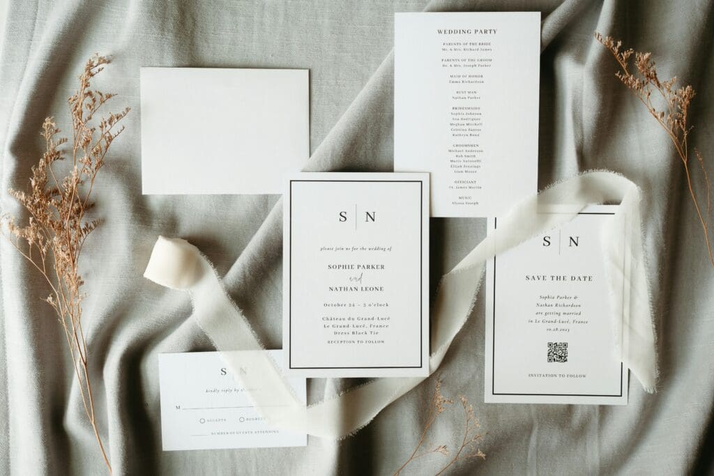 Traditionally, married, engaged, or cohabiting couples receive joint invitations. Adult children who also live at home with their parents will traditionally receive their own.