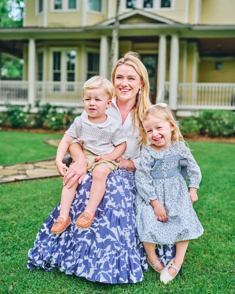 Interior designer Alexandra Killion with her children, Henry and Lila (Photo by 
Scott Edwards)