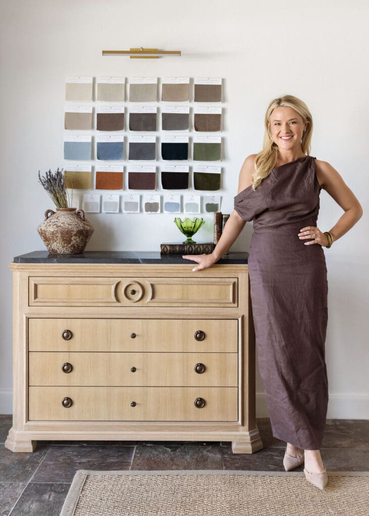 Interior designer Alexandra Killion in her showroom (Photo by Analicia Hermann)