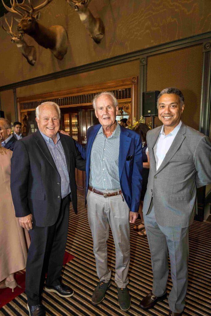 Brian May, Robert Nichols, Dr. Chris Flowers during the MD Anderson Cancer Center Rocky Mountain seminar excursion