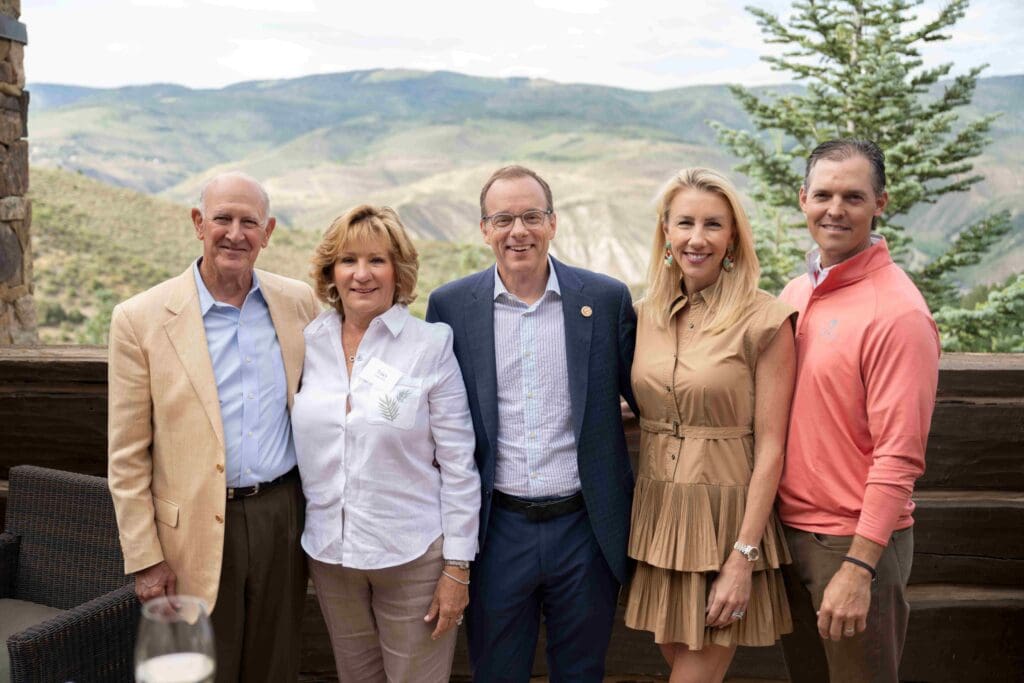 Doug & Tracy Glass, Darrow Zeidenstein, Cathy & David Herr during the MD Anderson Cancer Center Rocky Mountain seminar excursion