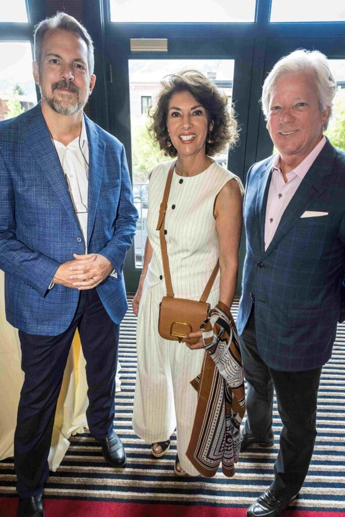Dr. Jeff Siewerdsen, Neda Lajevardian, Jim Farnsworth during the MD Anderson Cancer Center Rocky Mountain seminar excursion