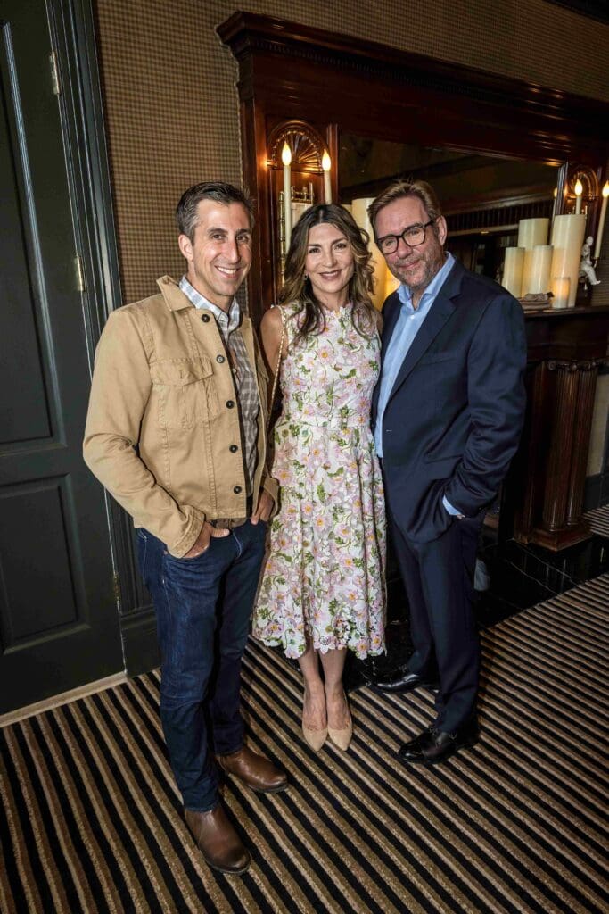 Jay Zeidman, Dr. Katy Rezvani, Dr. Richard Skinner during the MD Anderson Cancer Center Rocky Mountain seminar excursion