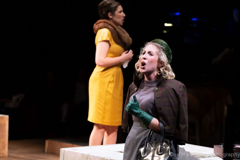 Riley Ortega, Lisa Borik Vickers in Lone Star Lyric's "Séance on a Wet Afternoon" by Stephen Schwartz (Photo by Ashley Brooks)