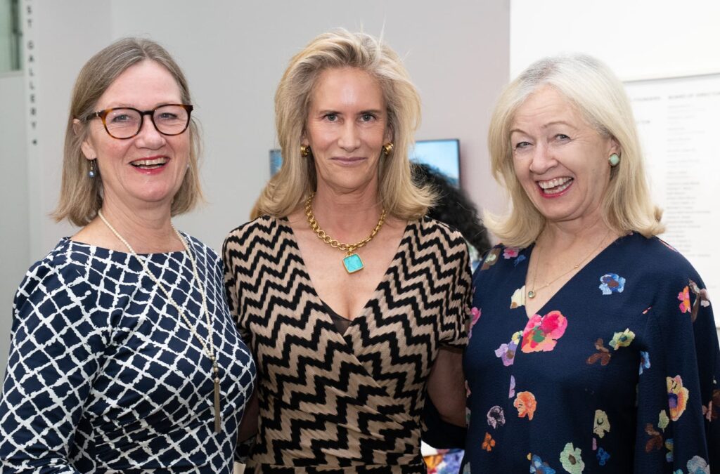 Ellen Als, co-chair Meg Murray, Anna Holliday at Dinner for FotoFest (Photo by Leanora Benkato)