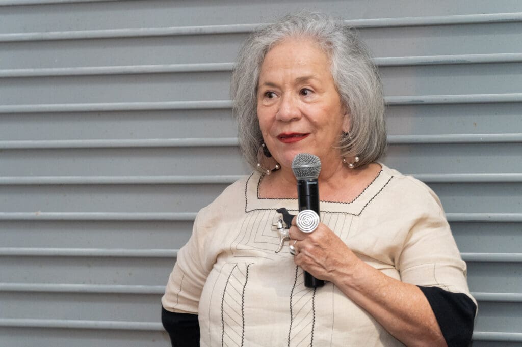 Artist Flor Garduño at Dinner for FotoFest (Photo by Leanora Benkato)