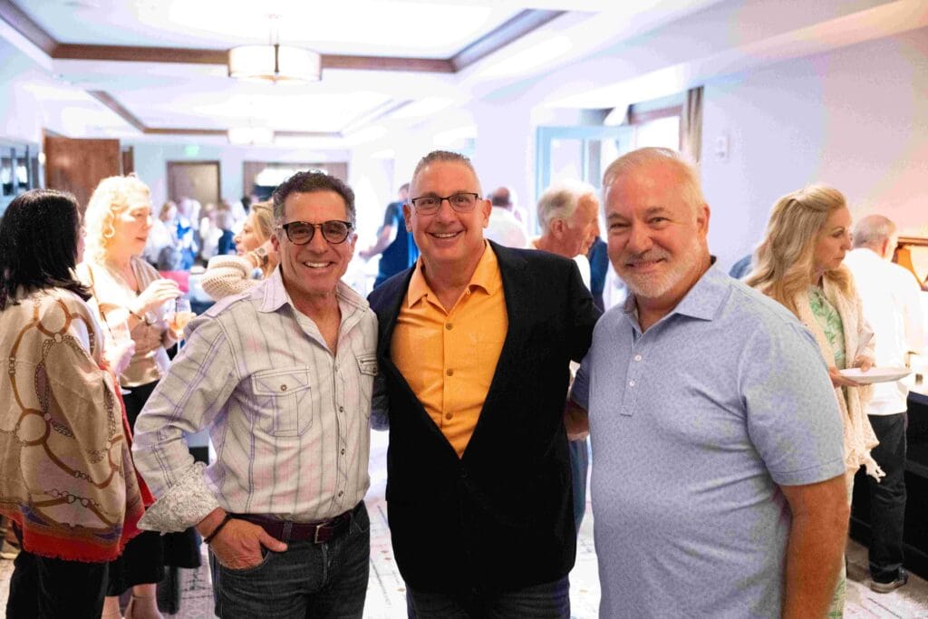 Patrick Baldasare, Cliff Marks, Randy Parker during the MD Anderson Cancer Center Rocky Mountain seminar excursion