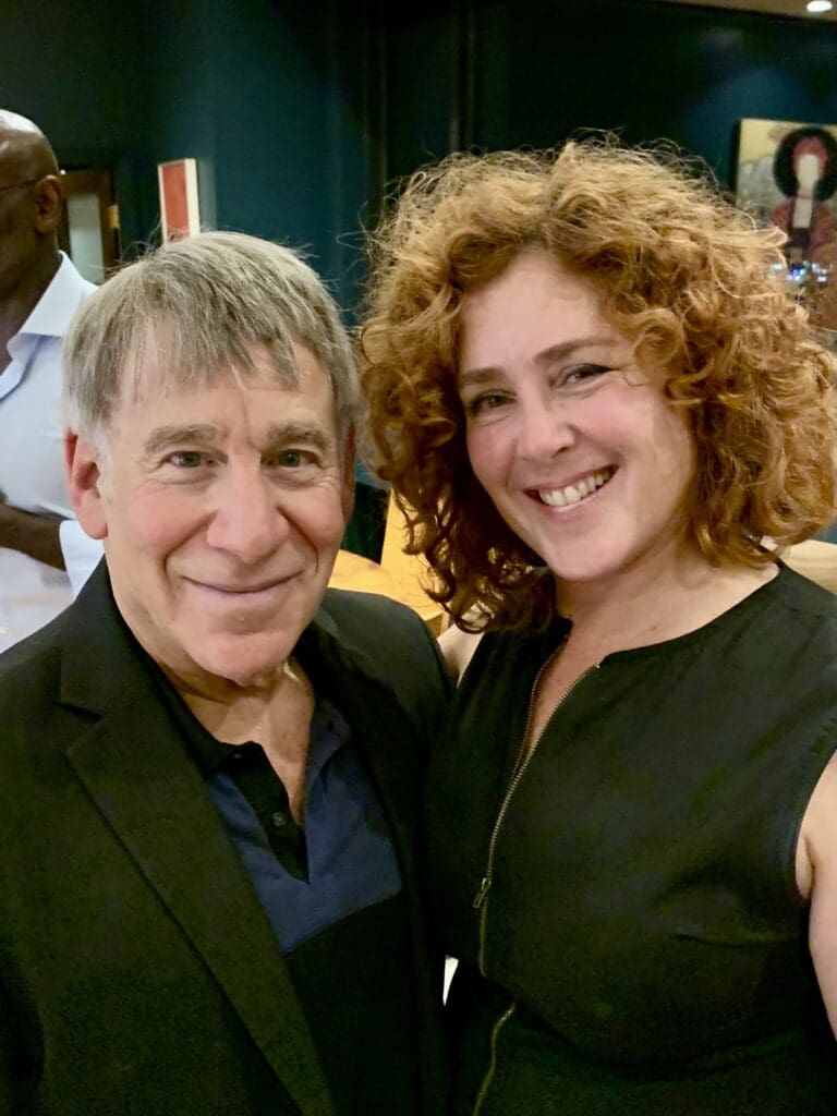 Stephen Schwartz (composer/arranger), Kelli Estes (stage director) in Lone Star Lyric's "Séance on a Wet Afternoon" by Stephen Schwartz (Photo by David Wellborn)