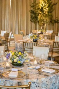 Tables ready for guests at the Hotel Jerome
