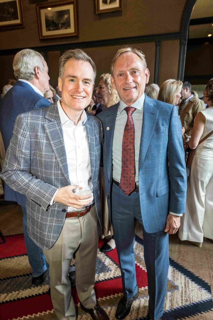 Tadd Pullin, Don Sinclair during the MD Anderson Cancer Center Rocky Mountain seminar excursion