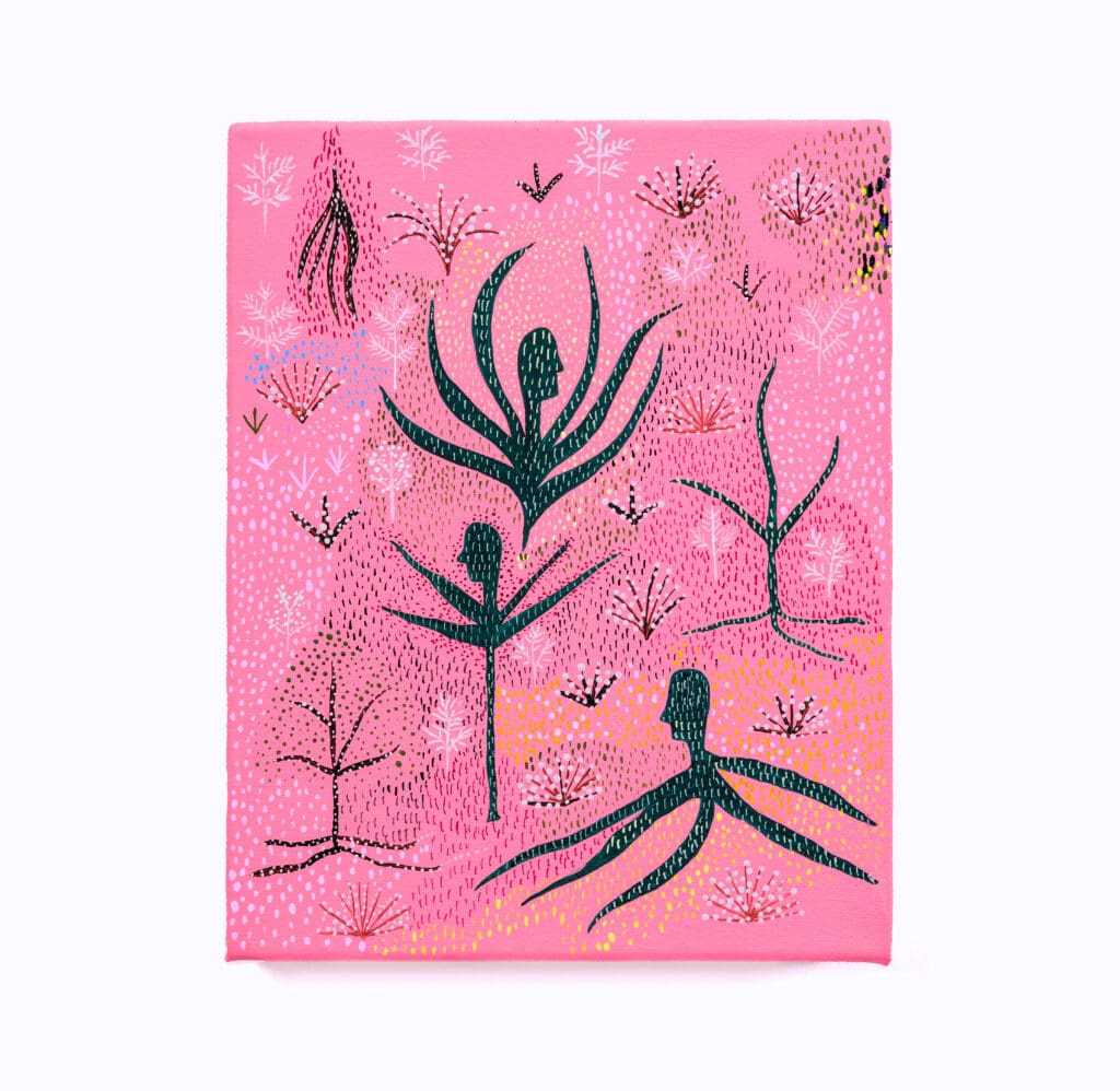 Gerardo Rosales' "Red Trail," 2025, at Laura (the gallery). Image courtesy the artist and Laura (the gallery), photo © Graham W Bell. 