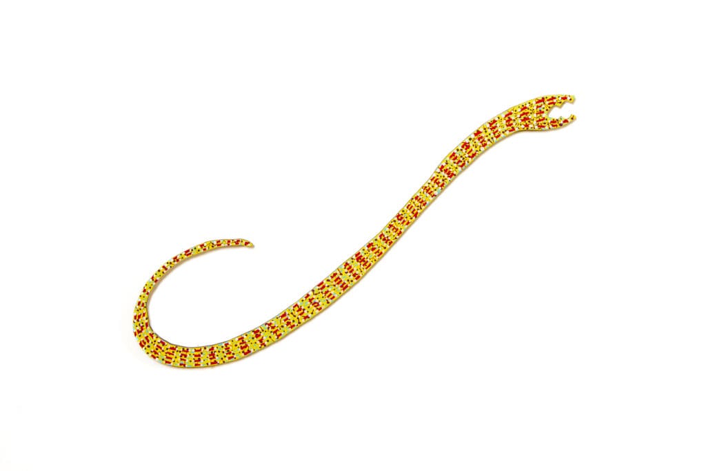 Gerardo Rosales' "Serpentine (Amarillo)," 2025, at Laura (the gallery). Image courtesy the artist and Laura (the gallery), photo © Graham W Bell. 