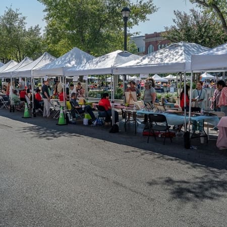 The second annual Young Makers Market was held in September in Market Street. (Photo courtesy The Woodlands Arts Council)