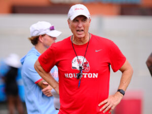 University of Houston football coach Willie Fritz is trying to create an entire culture. (Photo by F. Carter Smith)