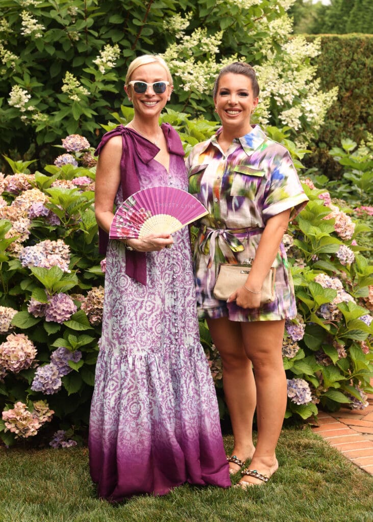 Lisa Frohlich, Vanessa Gordon at the Christy Lynn poolside luncheon in Southampton (Photo by BFA / Kevin Czopek)