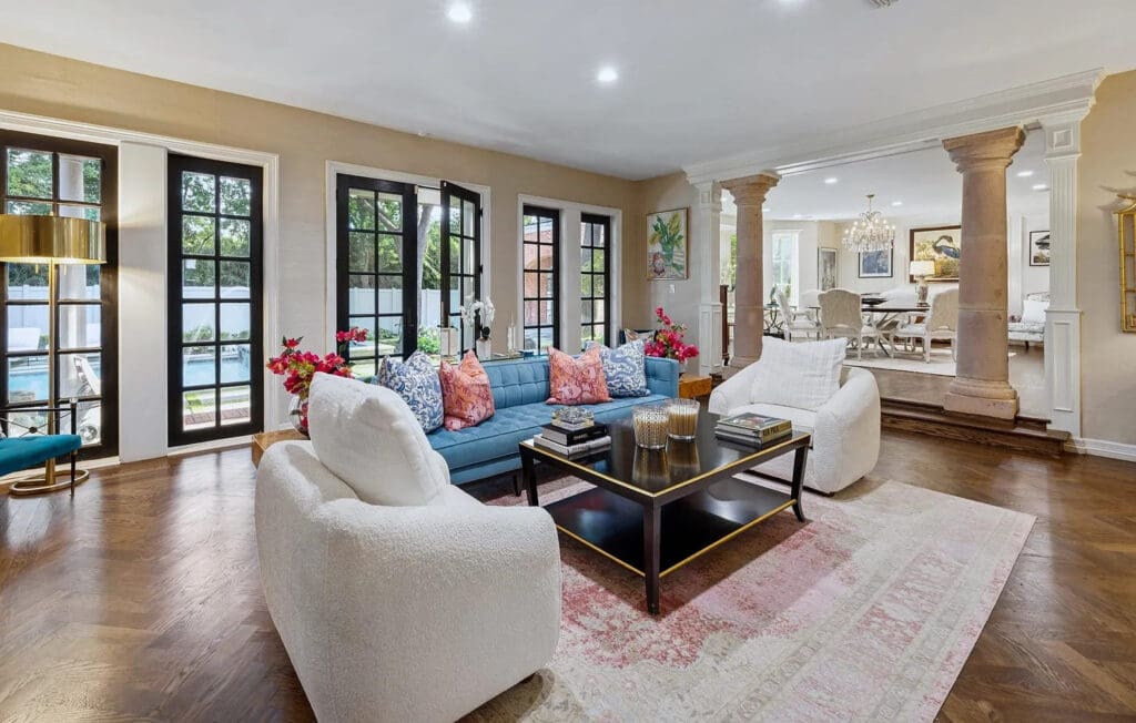 The listing states that 5130 Radbrook Place was "designed for grand-scale entertaining." (Photo by Allie Beth Allman & Associates)