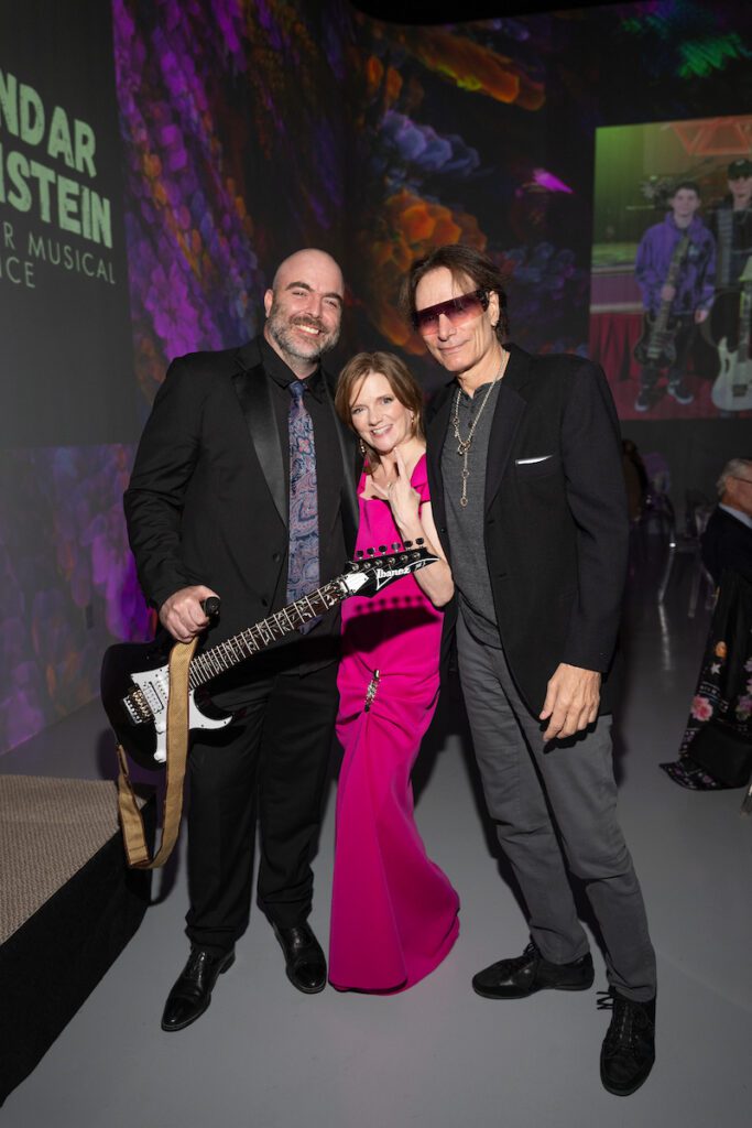 10. Sebastian Cure, guitar soloist, Alecia Lawyer, and Steve Vai