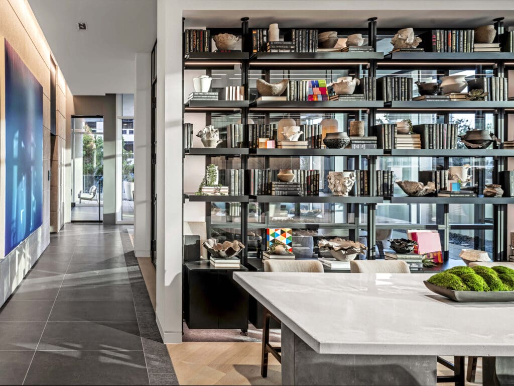 2811 Maple is a high-rise with a library and amenities galore. (Photo by Eric Laignel)