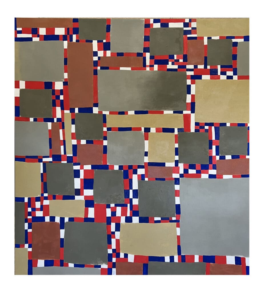 Ludwig Schwarz's "Untitled," 2025, at Conduit Gallery. Oil on canvas. (Photo by Kevin Todora. Courtesy  Conduit Gallery, Dallas)