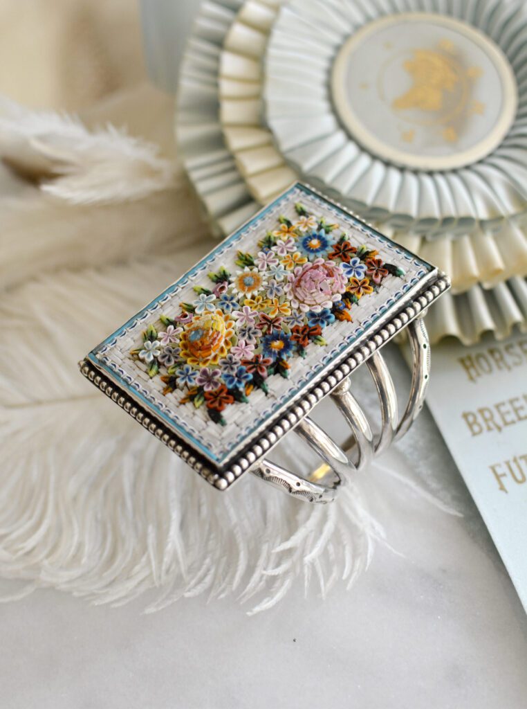  Show-goers and a private list of celebrity clients flock to her for bold cuffs, over-the-top statement necklaces inspired by Elizabethan royalty, grandly sized earrings and rings, and more.