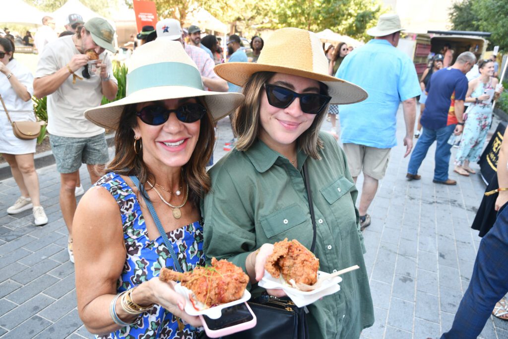 Courtney Zavala, Paulina Padilla at the Houston Chefs for Farmers event (Photo by Dave Rossman)