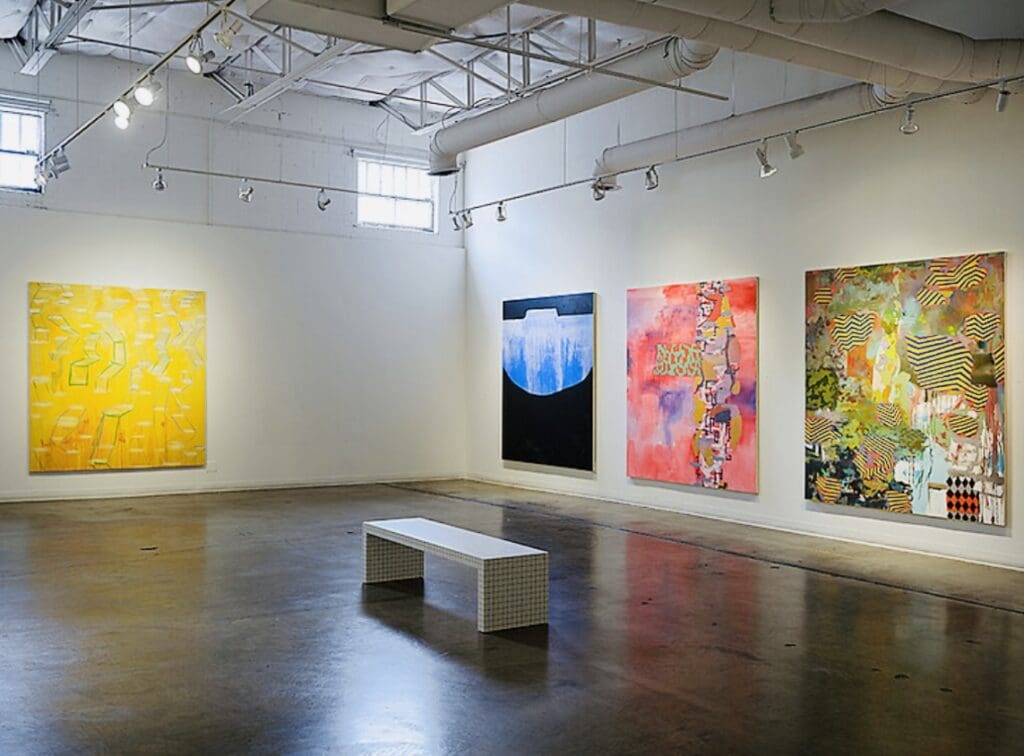 An installation view of the exhibition "Ludwig Schwarz: Mountain View," which remains on view through October 4 at Conduit Gallery in Dallas. (Photo by Kevin Todora. Courtesy Conduit Gallery, Dallas)