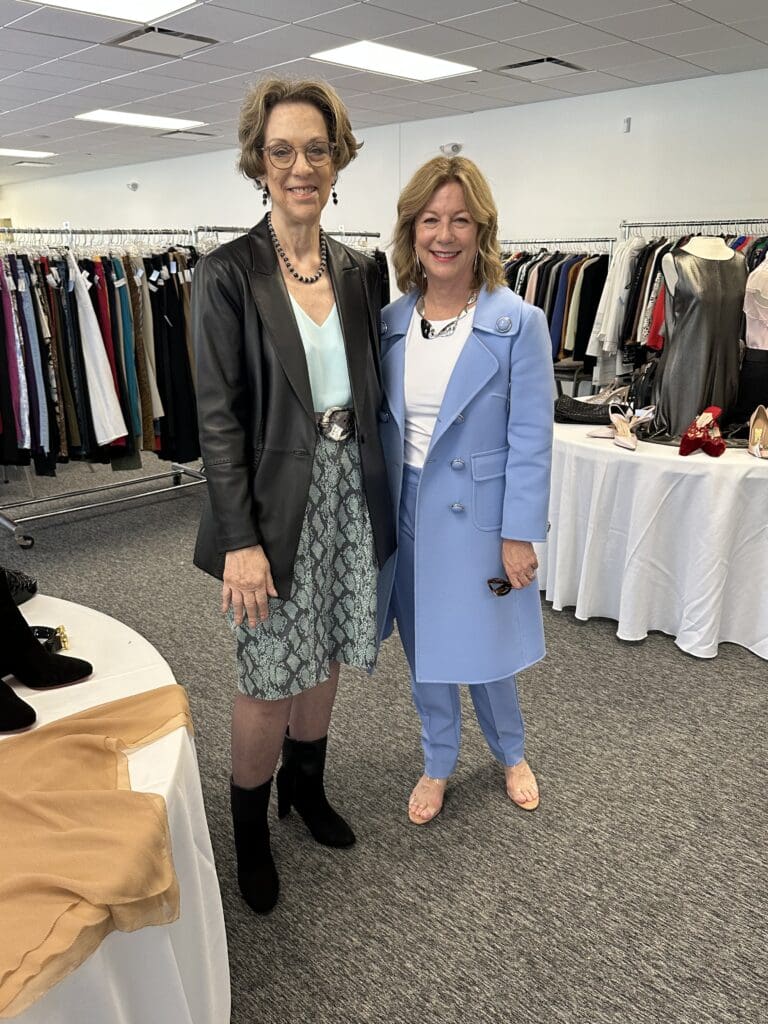 Sally Barber, Dodi Willingham model designer threads to be sold at the Blue Bird Circle Couture Boutique to be held this Saturday.