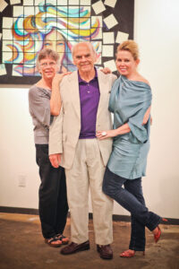 Linda Wiley, David Adickes, and the artist’s representative Tammy Dowe