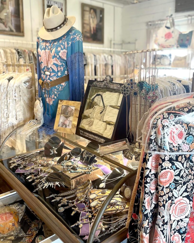 New to Garber’s collection at Marburger this fall is jewelry created with horse lovers in mind — equine-themed turquoise necklaces and earrings.