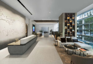 The lobby of 2811 Maple; Image by Eric Laignel