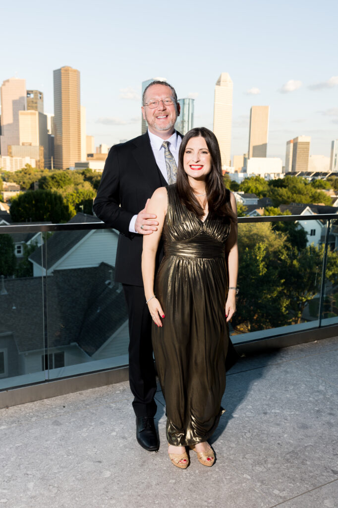 Adan Briones & honoree Lesley Briones at Houston Arts Alliance 2025 Gala: Luminescence (Photo by Hung Truong)
