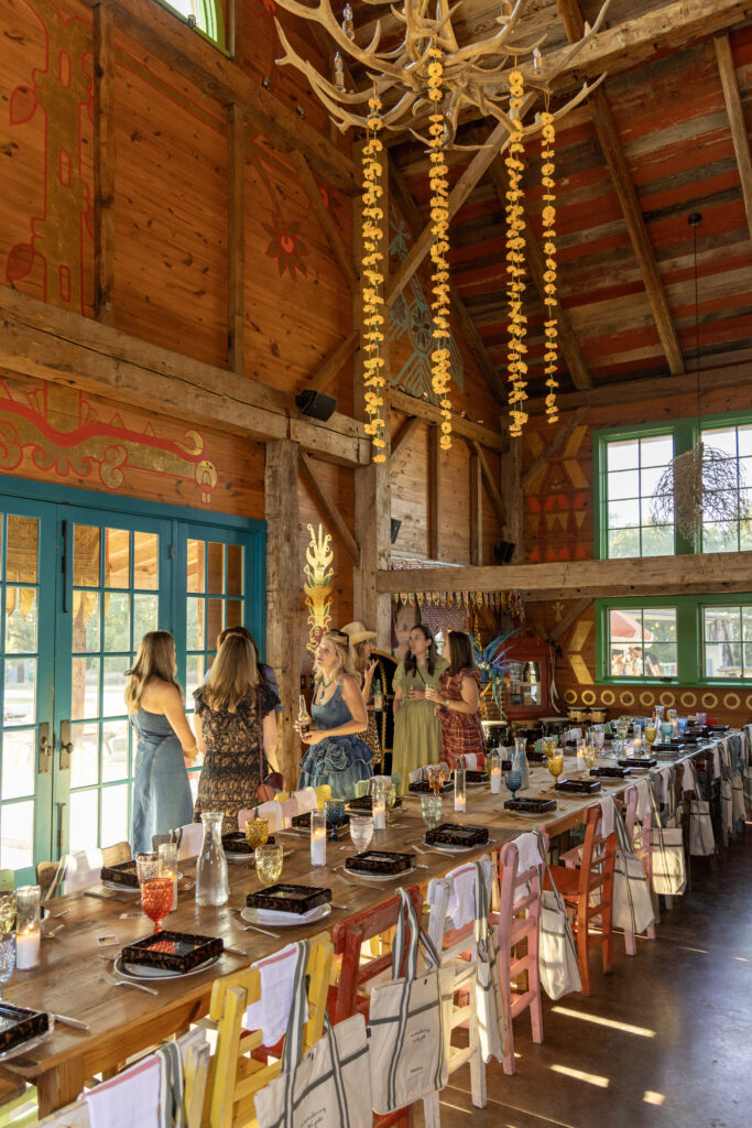 The charming tablescape at Rancho Pillow. (Photo by Jordan Geibel)