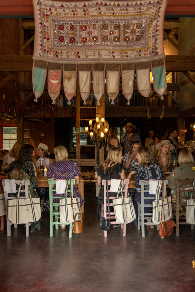 An inspired dinner menu from Rancho Pillow's Chef Casey Wilcox followed gold hour cocktails. (Photo by Jordan Geibel)