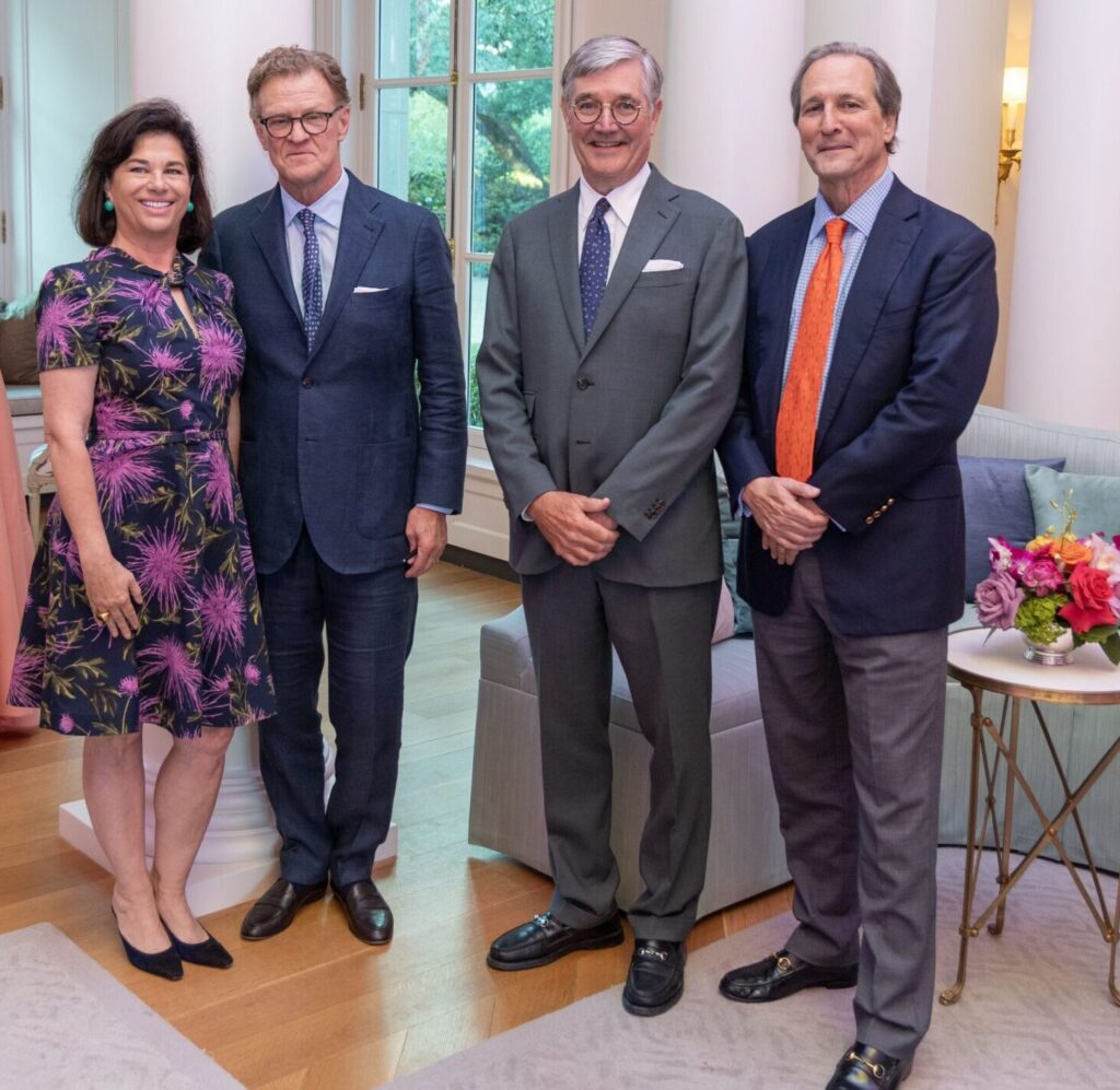 Windi Grimes, Russell Windham, Bill Curtis, David Grimes at Curtis & Windham Architects book signing (Photo by Jordan Geibel)