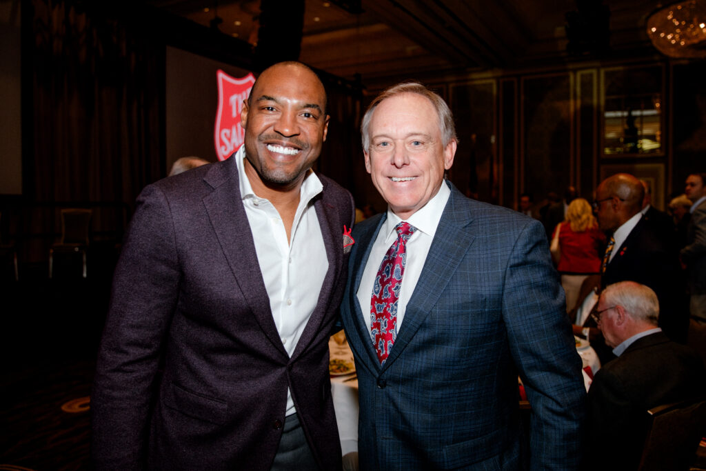 Darren Woodson, Mark Schortman (Photo by The Salvation Army of North Texas)