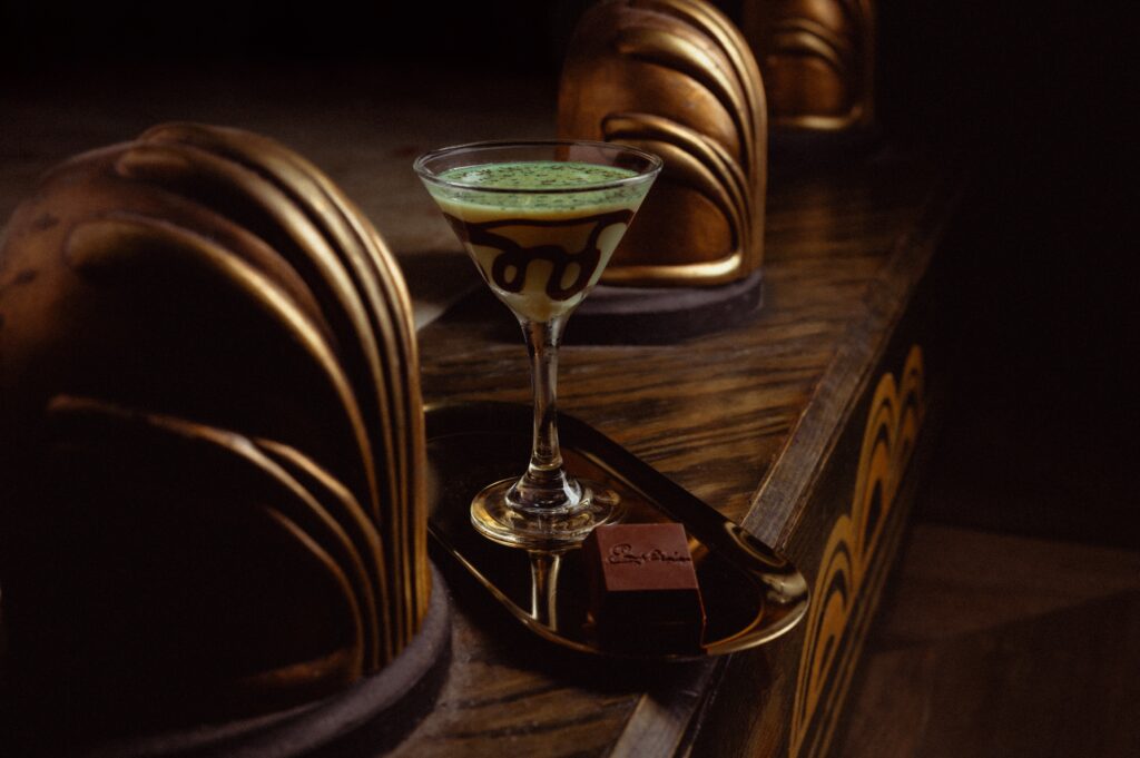 Playing up the fad for Dubai Chocolate is the martini by the same name served through the holidays at Emilia's Havana. Photo by Brian Kennedy.