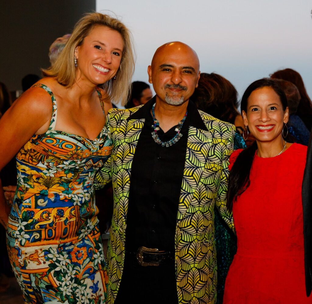Maggie Segrich, Gonzo247 & Carolyn Casey Figueroa at Houston Arts Alliance 2025 Gala: Luminescence  (Photo by Liz Silva)