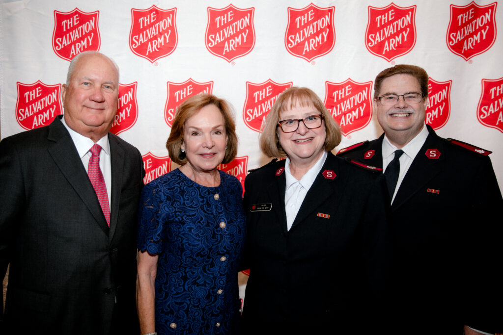 Rick and Sheree Davis, Major Carolynn Webb and Major Rob Webb (Photo by The Salvation Army of North Texas)
