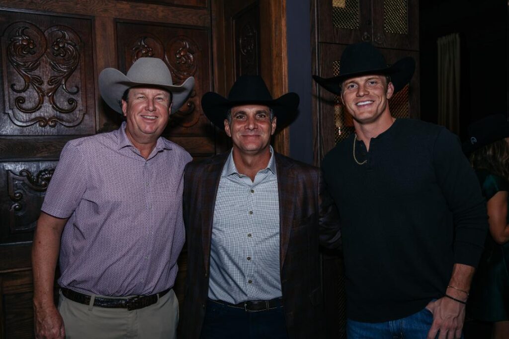 From left to right: J.J. Henry, Andy Mitchell, and Parker McCollum. (Photo by The Governale Group)