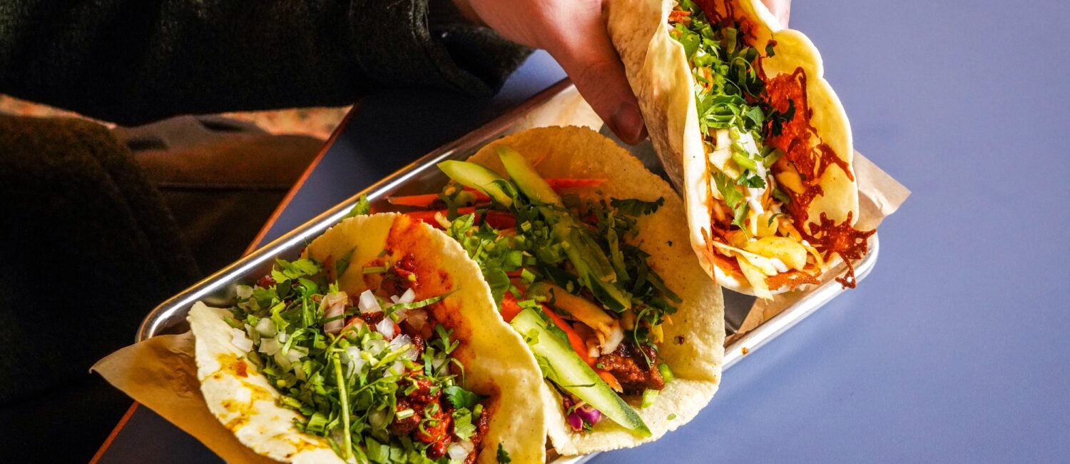 Taco A Go Go’s are crafted with tortillas made in-house daily and designed by chef Maribel Gomez.