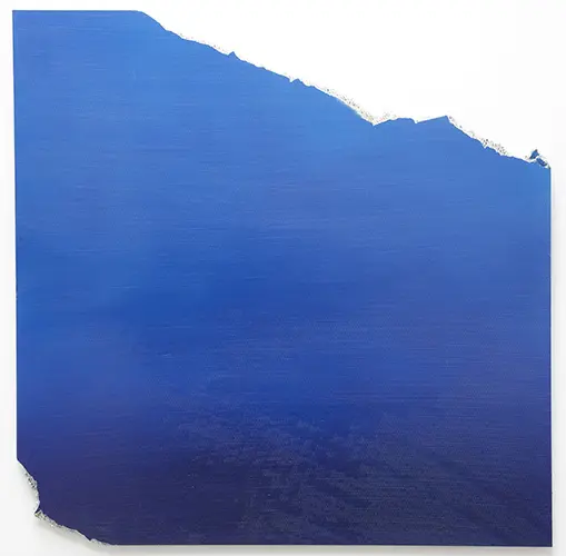 "Blue Angel," 2014, evokes the deep blue sea. 