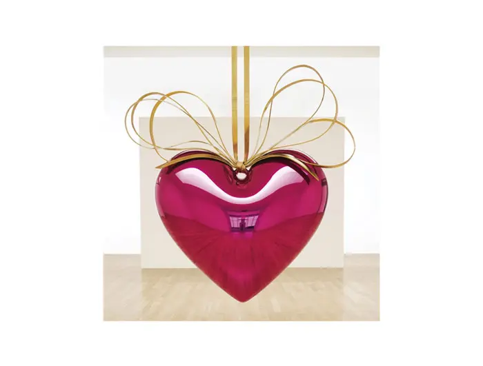 Jeff Koons' $23.6 million "Hanging Heart (Magenta/Gold)," 1994, burst records at Sotheby's November 14, 2007.  