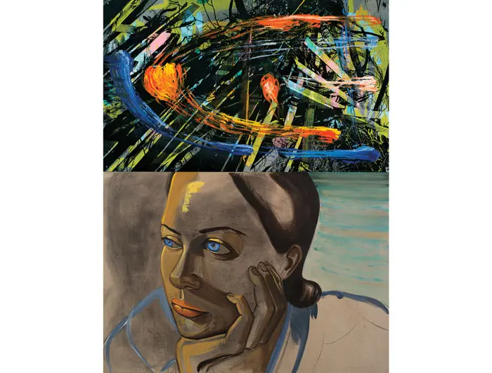 David Salle's "Solar System," 2013. © David Salle. Courtesy the artist and Skarstedt, NY
