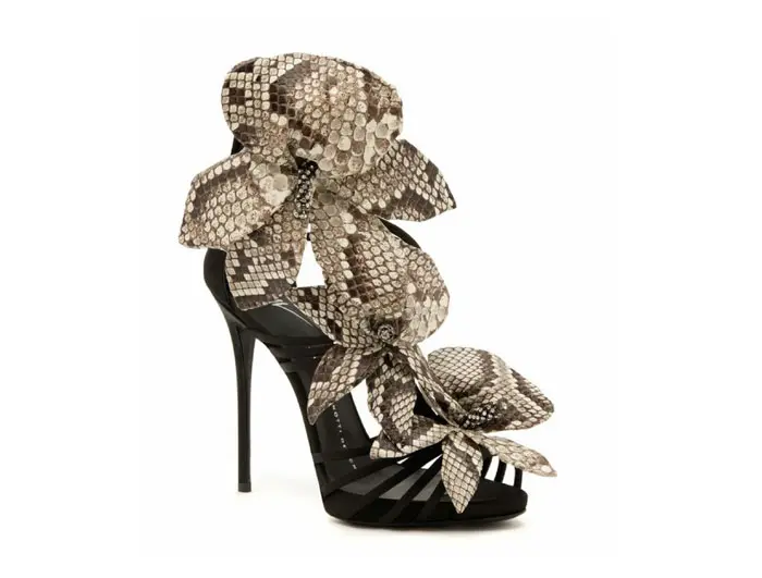 Python flower sandal