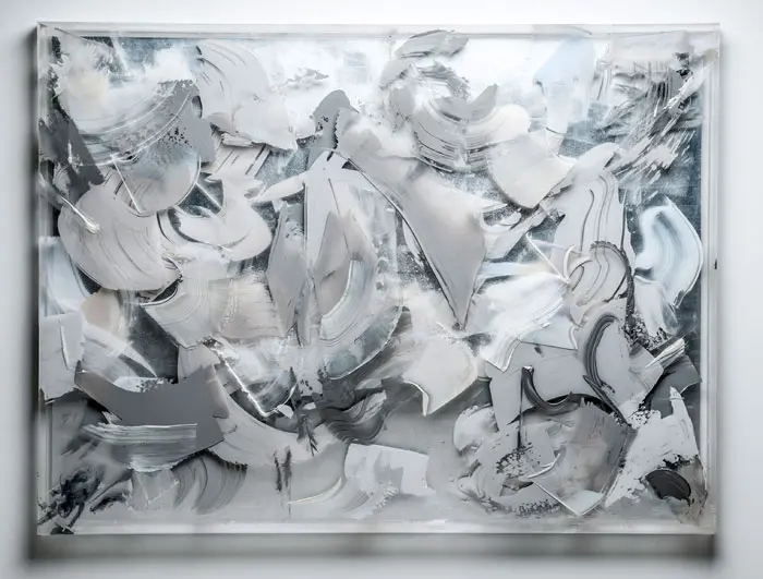 Wade Wilson set up a salon at the Fairmont with headliners Danielle Frankenthal, Joseph Marioni, Floyd Newsum and Florence Pierce. Shown: Frankenthal's "Turbulence #3," 2013.