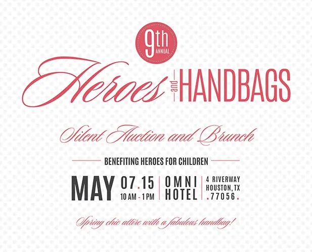 Heroes and Handbags *Benefitting Heroes for Children