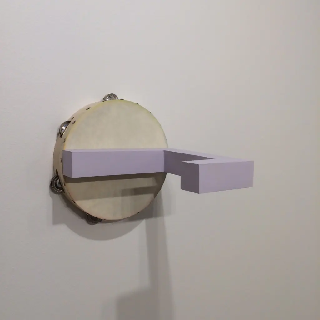 Paul Lee's "Untitled (Tambourine)," 2014, at Maccarone (New York), Dallas Art Fair 