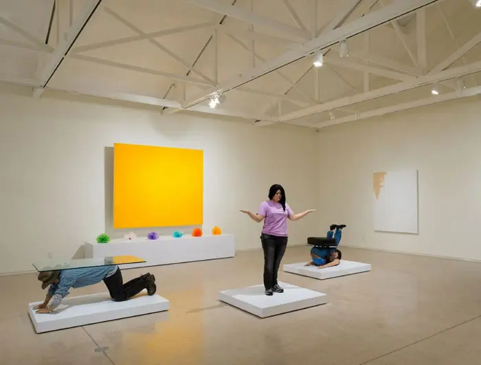 Installation view: Alejandro Diaz's "It Takes a Village" at SPACE gallery, Linda Pace Foundation, San Antonio. All images courtesy the artist and Royale Projects, Palm Desert, CA. Photos Mark Mejivar. 