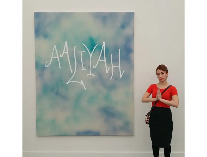 Ida Ekblad at Karma International from Zurich was another Frieze fave. 
Photo Jon Hopson.